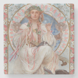 Josephine Crane Bradley as Lavia av Alphonse Mucha Stenunderlägg