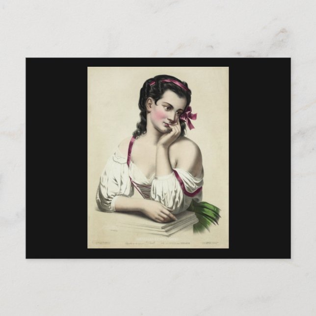 Josephine Ducollet - Reverie, efter Fantin Latour Vykort (Framsida)