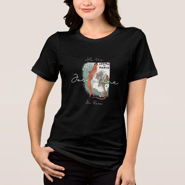 Josephine Jazz Age Elegans – 1920-talets Paris  T Shirt (Framsida)
