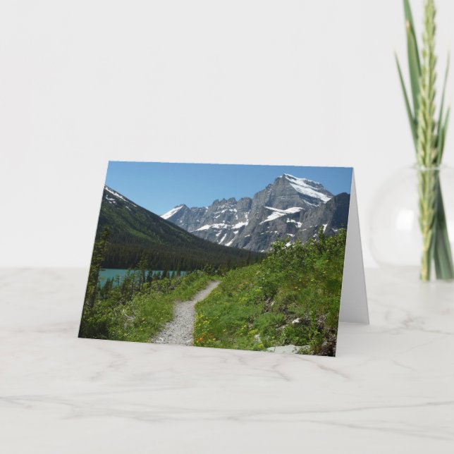 Josephine Lake Trail med Mount Guild vid Glacier Kort (Framsida)