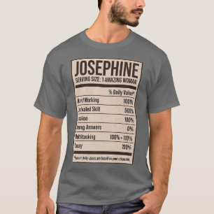 Josephine Nutrition Facts Namn Nickname Alias Titl T Shirt