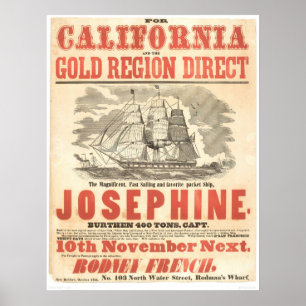 "Josephine" till den Kalifornien annonseringen Poster
