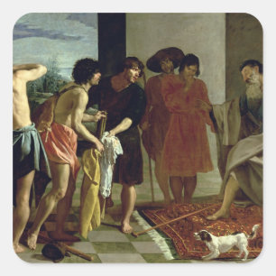 Joseph's Jacka, 1630 Fyrkantigt Klistermärke