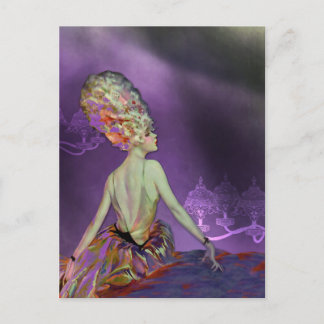 JOSETTE, 1920S FRANSK MODEL: LOVELY VÅR IRIS VYKORT