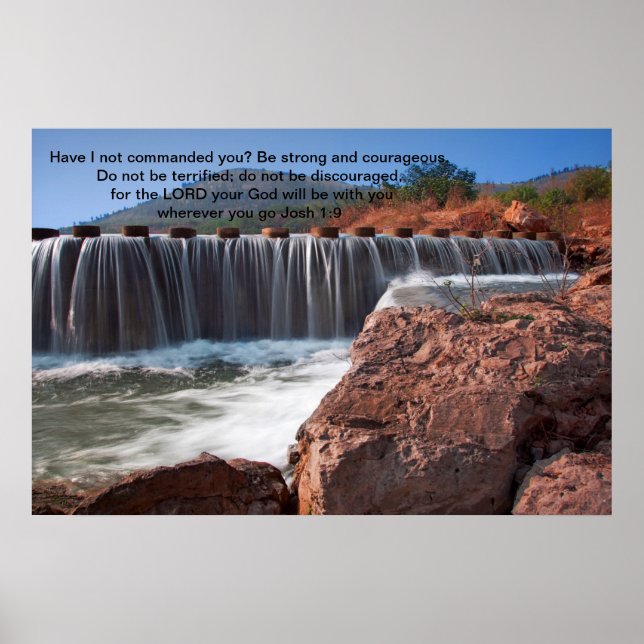 Josh 1:9 Har jag inte styrt dig Poster (Framsidan)