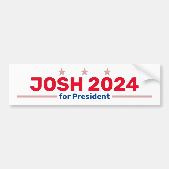 Josh 2024-stötdekal bildekal (Framsidan)