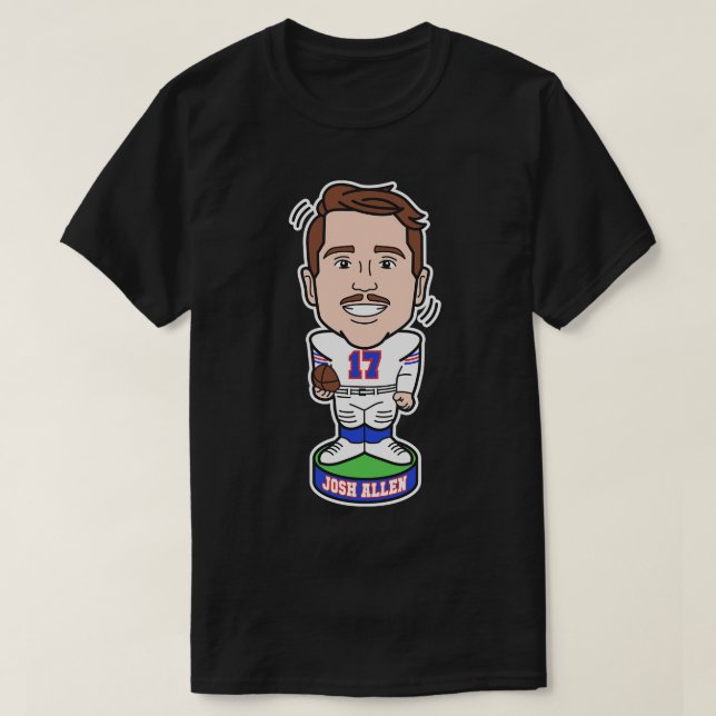 Josh Allen Bobble Head T Shirt (Design framsida)
