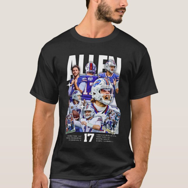 Josh Allen fans art T Shirt (Framsida)