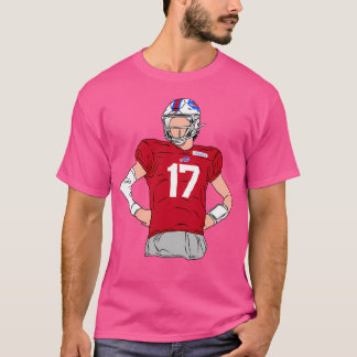 Josh Allen Flat Tecknad T Shirt