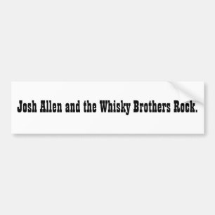 Josh Allen och Whiskybroderstenen. (klistermärke) Bildekal
