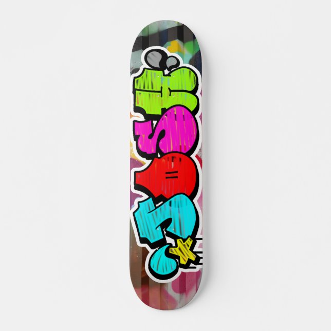 Josh Graffiti Anpassningsbar Personlig Coola Skate Mini Skateboard Bräda 18,5 Cm (Framsida)