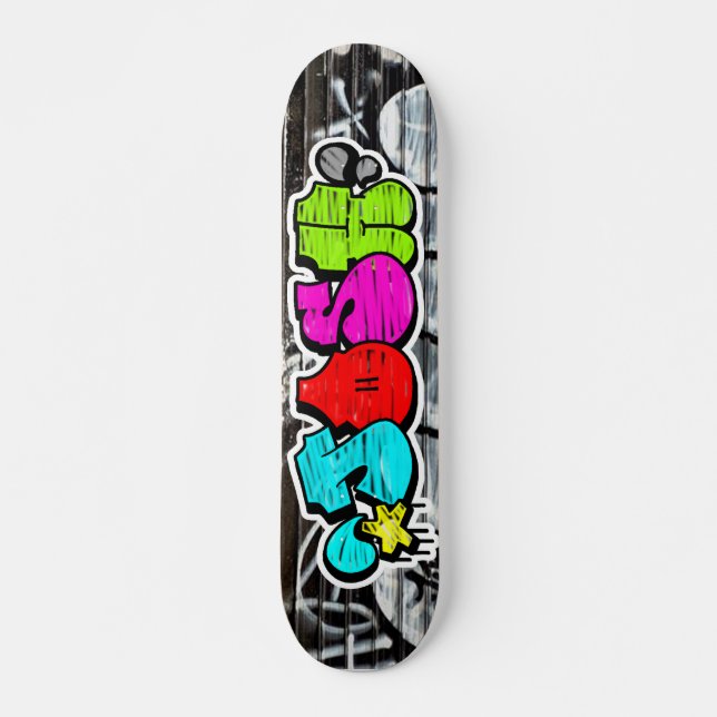 Josh Graffti Anpassningsbar Personlig Coola Skateb Mini Skateboard Bräda 18,5 Cm (Framsida)