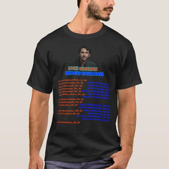 JOSH GROBAN Idina Menzel TURNERAR 2019 T Shirt (Framsida)