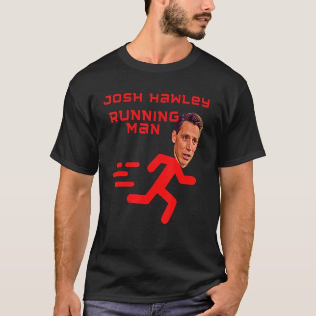 Josh Hawley Running Man T Shirt (Framsida)