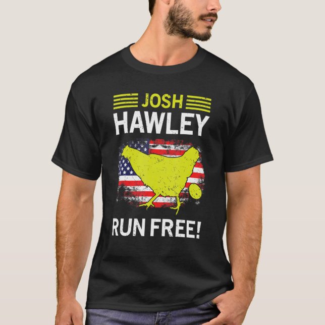 Josh Hawley Springa Free Josh Hawley Running Oops T Shirt (Framsida)