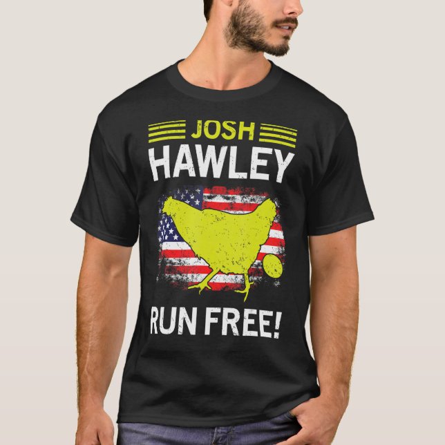 Josh Hawley Springa Free Josh Hawley Running Oops T Shirt (Framsida)