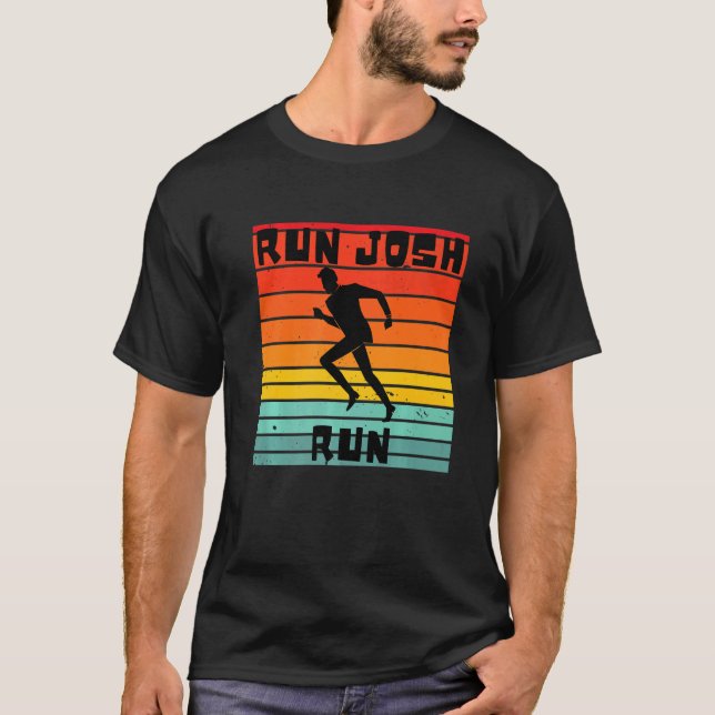 Josh Hawley Springa Free Josh Hawley Running Retro T Shirt (Framsida)