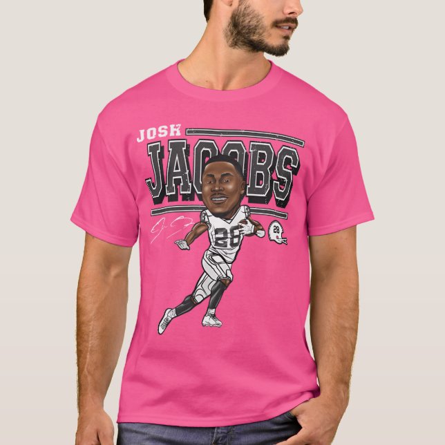Josh Jacobs Tecknad T Shirt (Framsida)