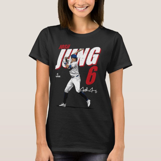 Josh Jung Texas Baseball Players MLBJOJ3001 T Shirt (Framsida)
