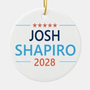 Josh Shapiro 2028 Julgransprydnad Keramik