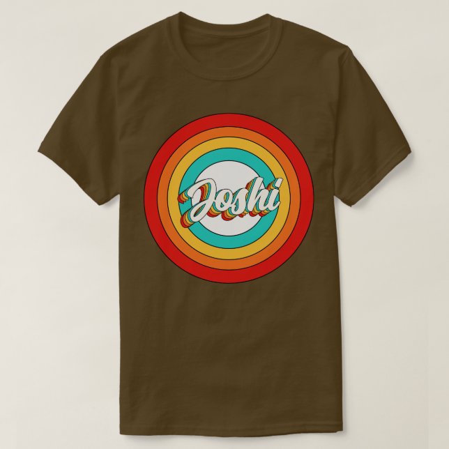 Joshi Namn Shirt Vintage Joshi Circle T (Design framsida)