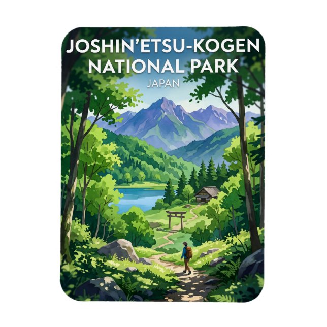 Joshin'etsukogen nationalpark Japan Magnet (Vertikal)