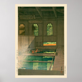 Joshu Hoshi Onsen av Kawase Hasui Poster