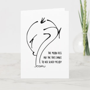 Joshu - måne ökar och tiderna dansar helgkort