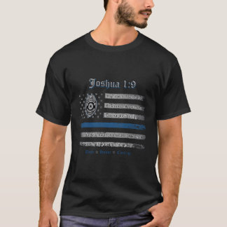 Joshua 19 Bakåt Blue Blue Line Polischef C T Shirt