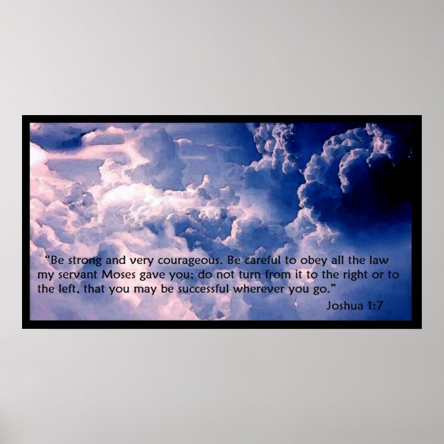 Joshua 1:7 Poster (Framsidan)