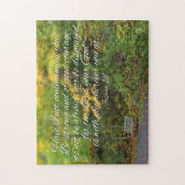 Joshua 1:9 Bibelverse kristen natur Pussel