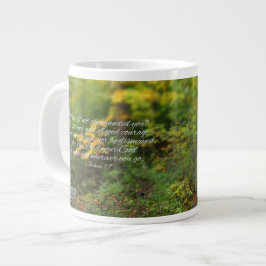Joshua 1:9 Bible Verse Christian Scriptch Jumbo Mugg