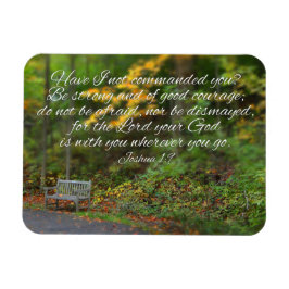 Joshua 1:9 Bible Verse Christian Scripture Magnet