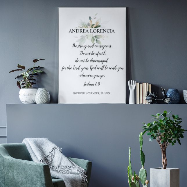 Joshua 1 9 Doppresent Poster (Skapare uppladdad)