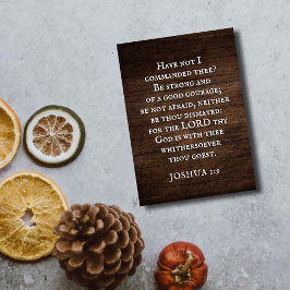 Joshua 1:9 Inspirationellt bibelverskort
