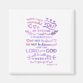 Joshua 1:9 inspirationerande bibel-verse-magnet magnet