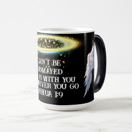 Joshua 1:9 Kristet tro inspirerande budskap Magisk Mugg
