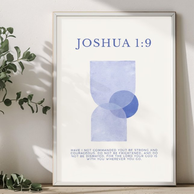 Joshua 1:9 poster (Skapare uppladdad)