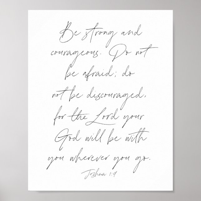Joshua 1:9 poster (Framsidan)