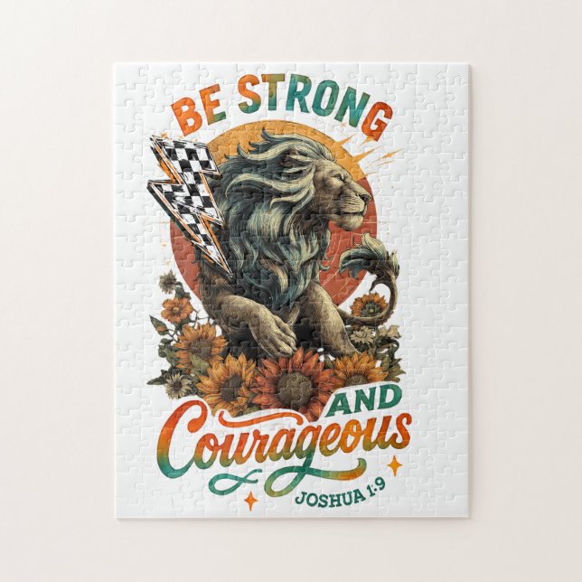 Joshua 1:9 pussel (Vertikal)