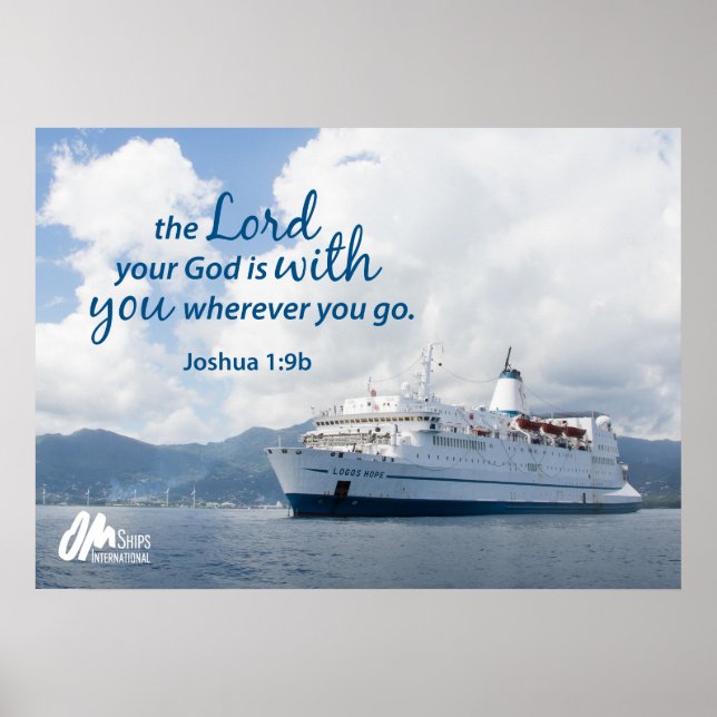 Joshua 1:9 Skriv ut Poster (Framsidan)