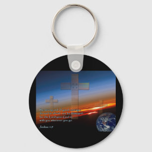 Joshua 1:9 Sunset Kor Nyckelring
