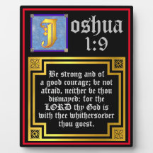 Joshua 1:9 Upplyst bibelcitat för gammalt testamen