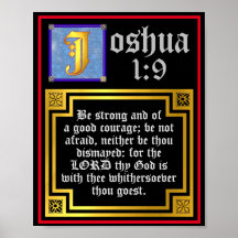 Joshua 1:9 Upplyst gammal testamentsbibel-verse