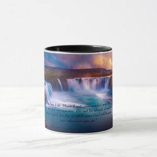 Joshua 1:9 vattenfall mugg