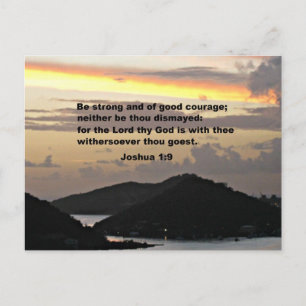 Joshua 1:9 vykort