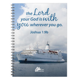Joshua 1:9anteckningsbok anteckningsbok med spiral