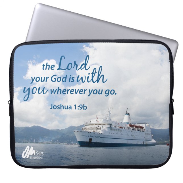 Joshua 1:9laptop sleeve (Framsidan)