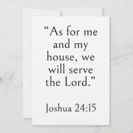 Joshua 24:15 Bibelvers, Uppmuntrande Skrift Kort