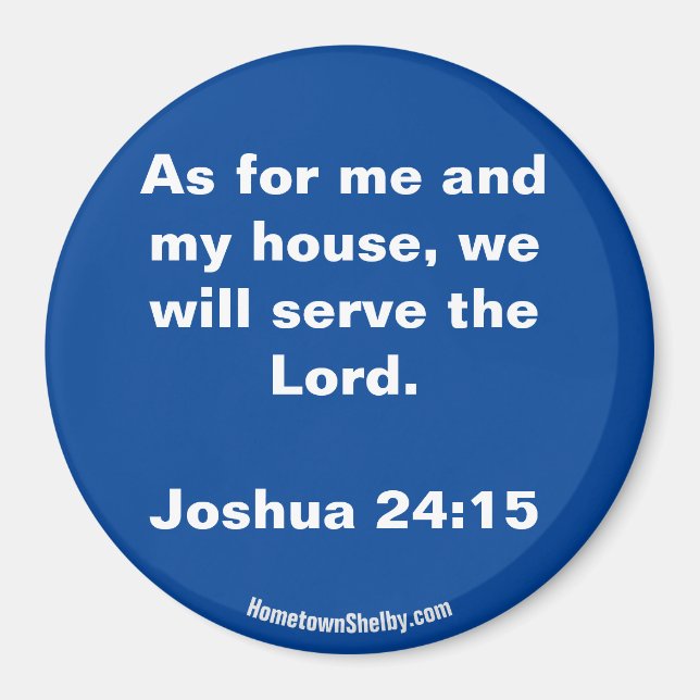 Joshua 24:15 Bible Verse magnet (Framsidan)